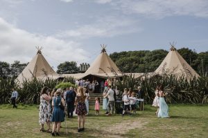 Marquee wedding venue in unique gardens